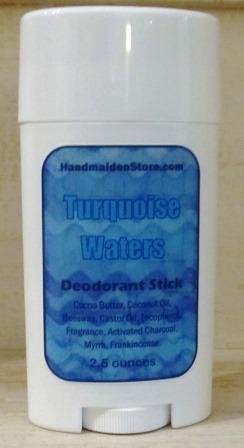 Turquoise Water Deodorant Stick: 100% Natural Fragrance Oils